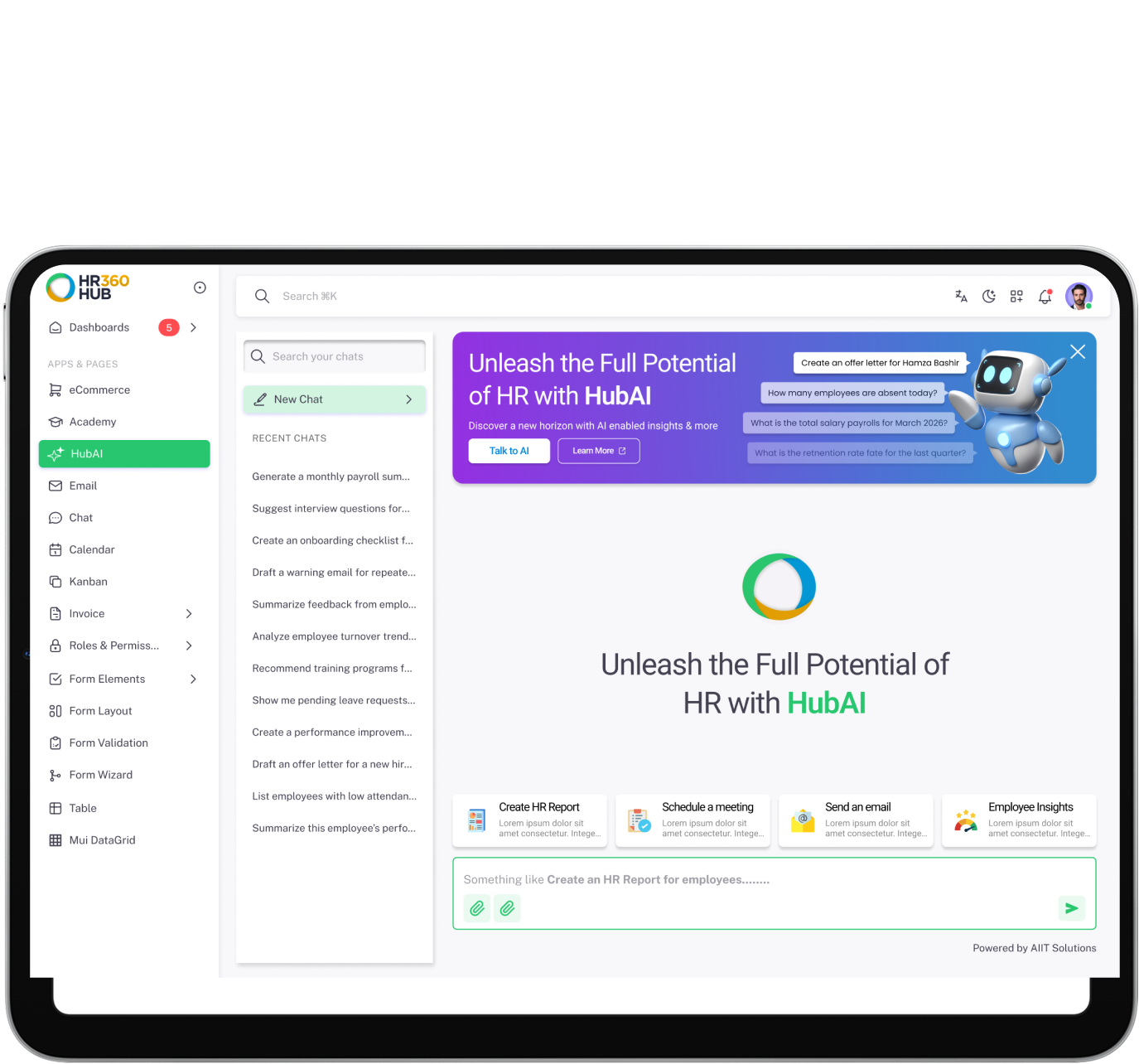 Hub AI Dashboard